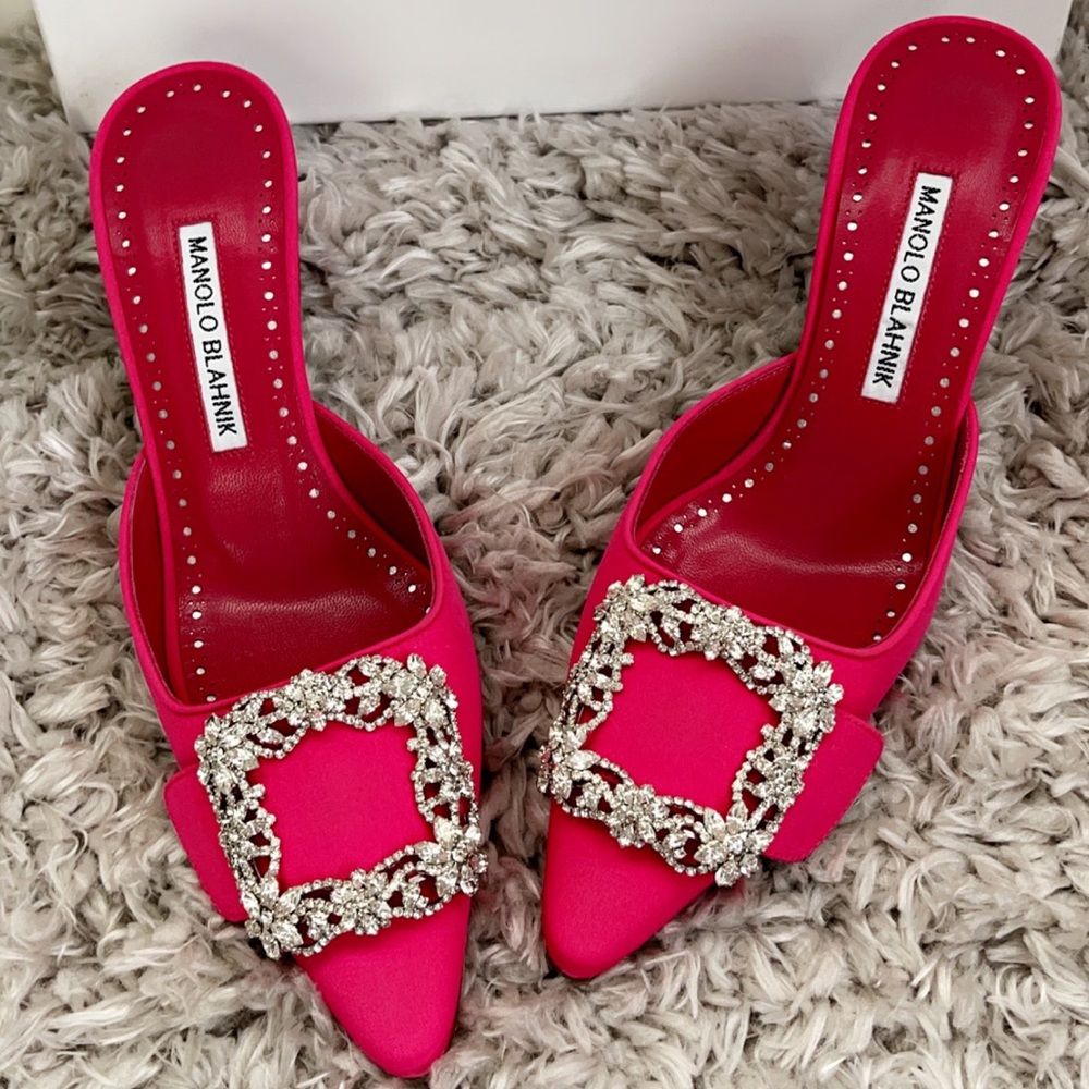 Manolo Blahnik Pointed Toe Mule